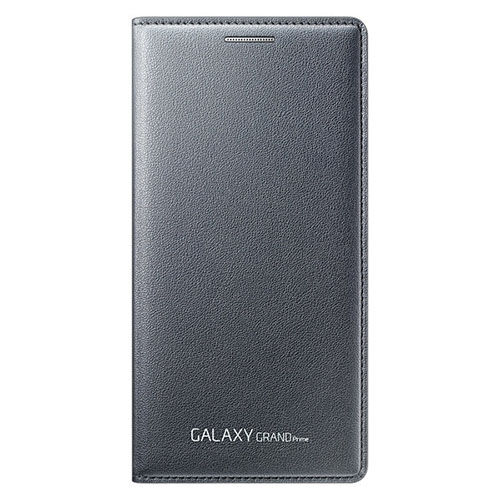 Galaxy Grand Prime ile Uyumlu Kılıf Flip Wallet Siyah EF-WG530BS (Out)
