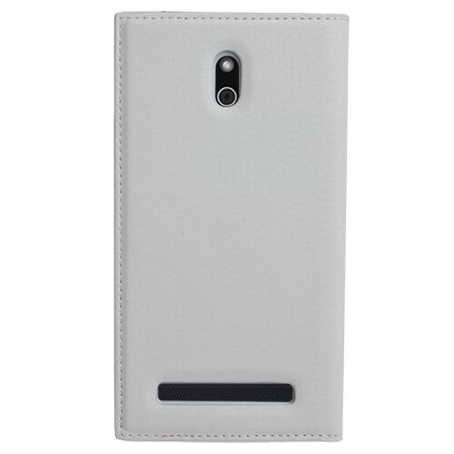 inTouch 4 ile Uyumlu Kılıf Kapaklı Safir Serisi Beyaz