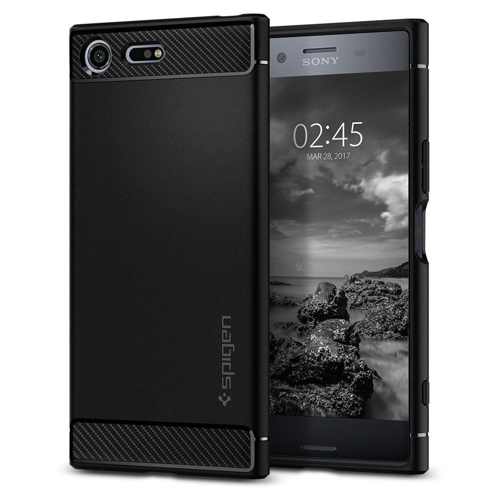 Spigen Xperia XZ Premium ile Uyumlu Kılıf Rugged Armor