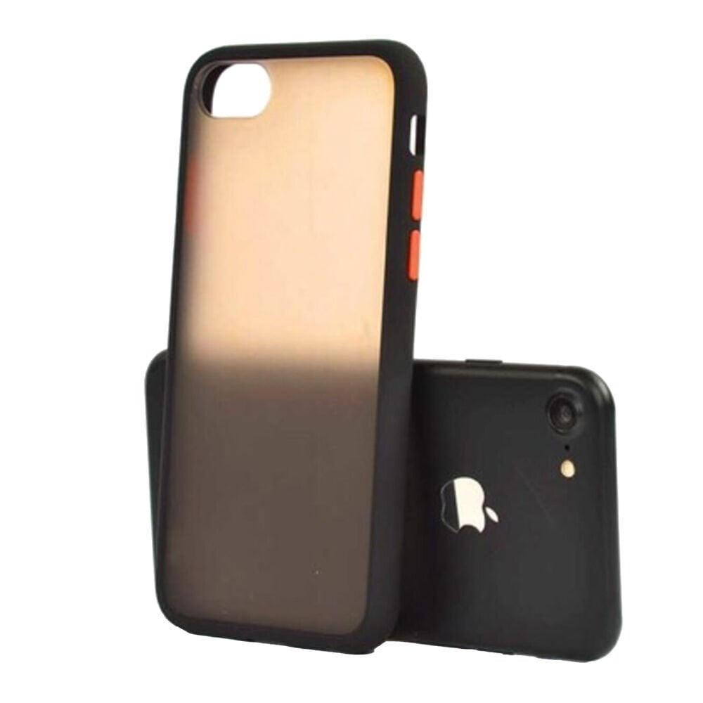 iPhone 7 Plus ile Uyumlu Lent Silikon Kılıf Siyah