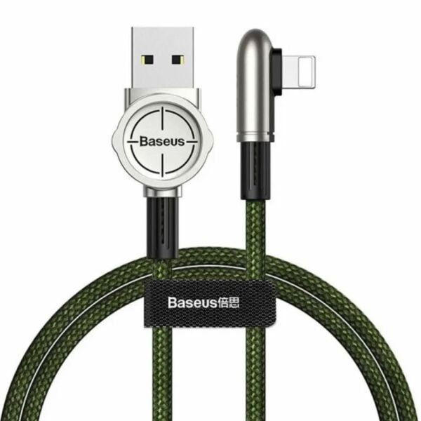 Baseus Exciting Lightning Mobil Oyuncu Data Şarj Kablosu 1.5A 2M Yeşil (Out)