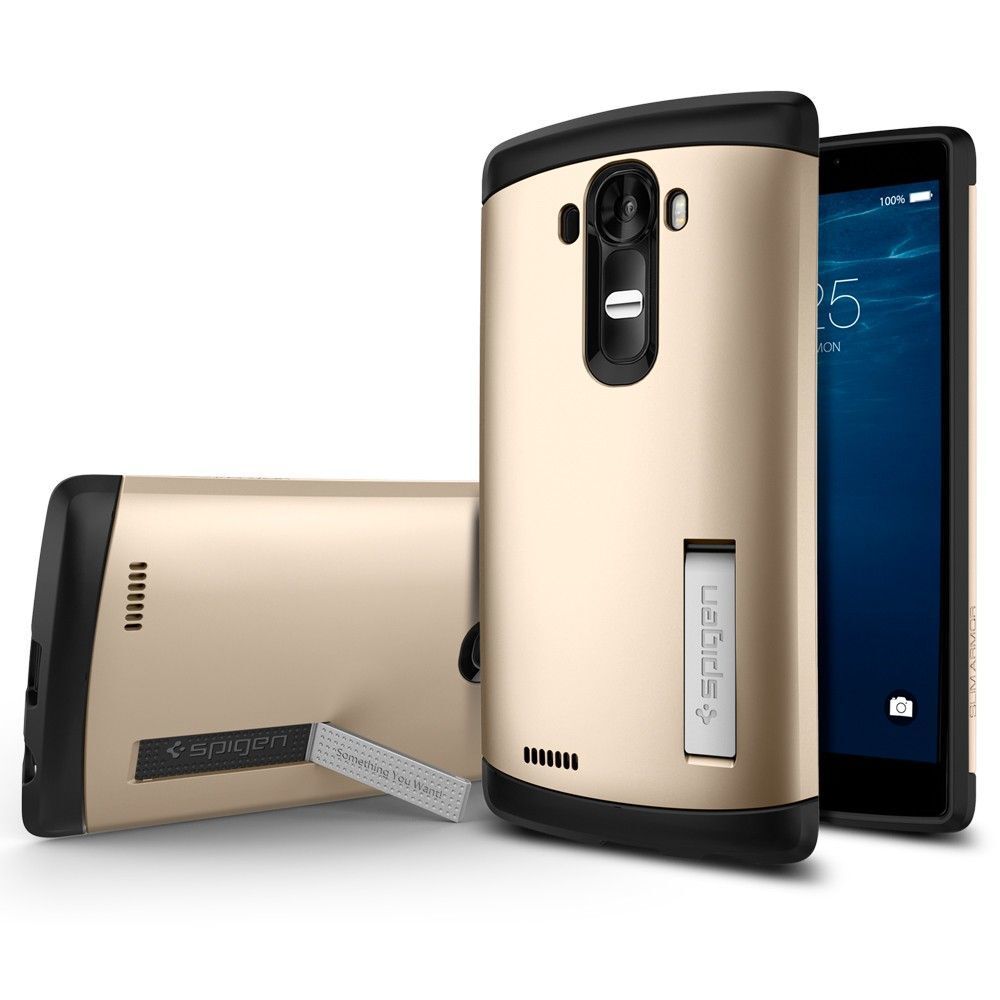 Spigen G4 ile Uyumlu Kılıf Slim Armor Champagne Gold