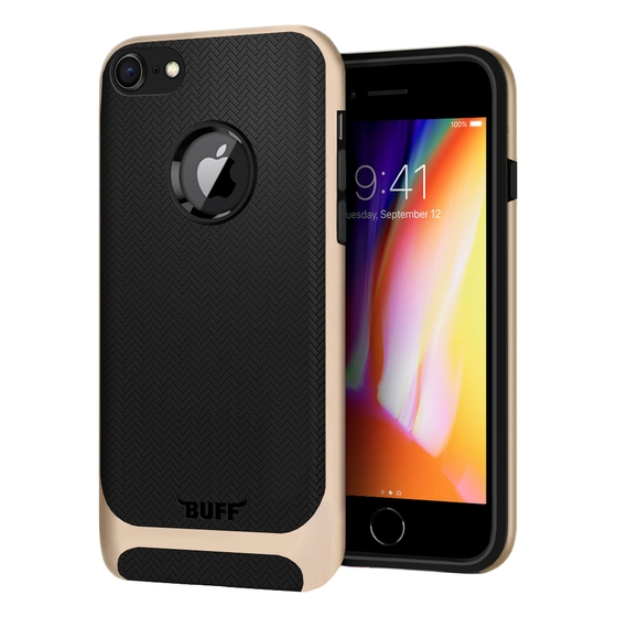 Buff iPhone 8 ile Uyumlu New Armor Kılıf Gold