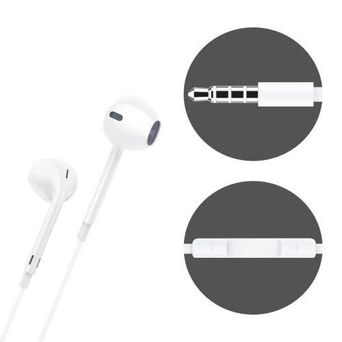 Jopus K50 iPhone 6G\5G ile Uyumlu Mikrofonlu Kulaklık Beyaz