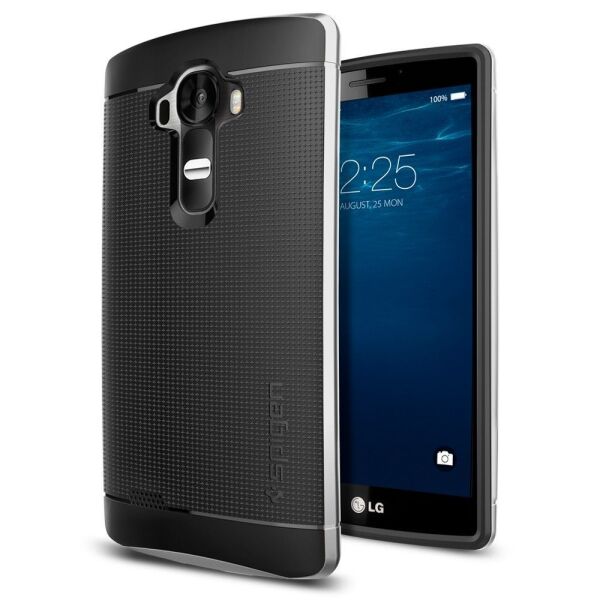 Spigen G4 ile Uyumlu Kılıf Neo Hybrid Satin Silver