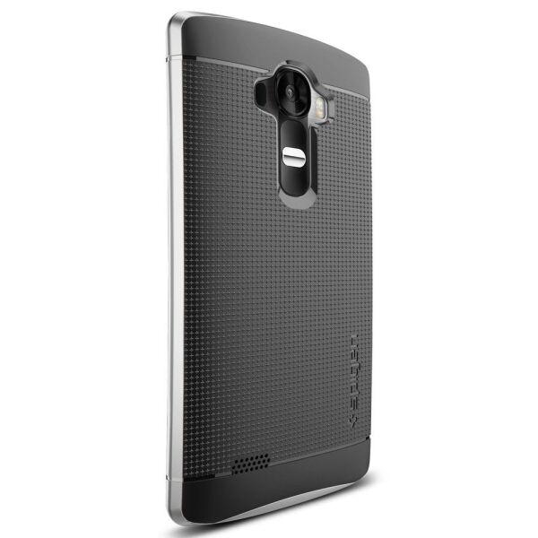 Spigen G4 ile Uyumlu Kılıf Neo Hybrid Satin Silver
