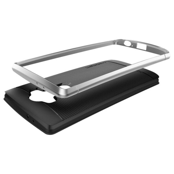 Spigen G4 ile Uyumlu Kılıf Neo Hybrid Satin Silver