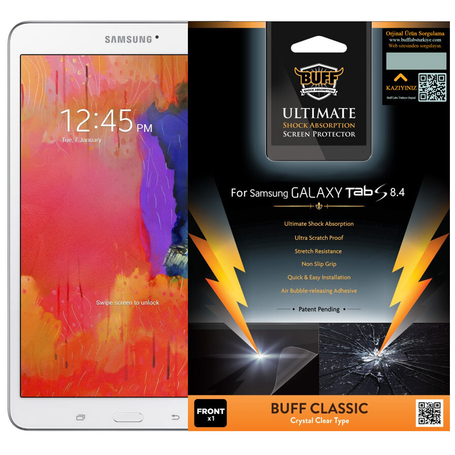 Buff Galaxy Tab S 8.4 ile Uyumlu Darbe Emici Film