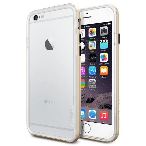Spigen iPhone 6s/6 ile Uyumlu Kılıf Neo Hybrid EX Champagne Gold