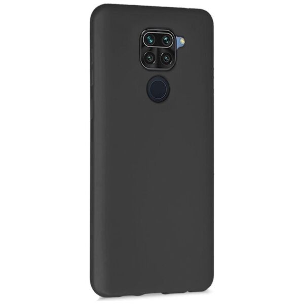 Redmi Note 9 ile Uyumlu Cappy Silikon Kılıf Siyah