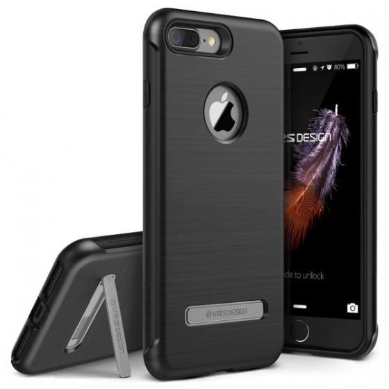 VRS iPhone 7 Plus ile Uyumlu Duo Guard Dark Silver