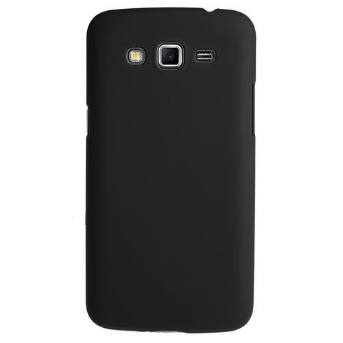 Galaxy Grand 2 G7100 ile Uyumlu Sert Kauçuk Kılıf Siyah