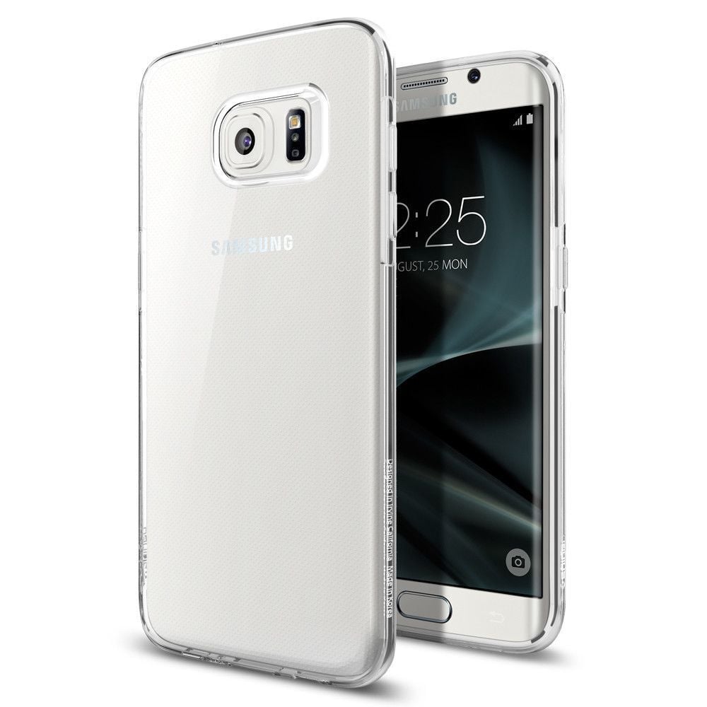 Spigen Galaxy S7 Edge ile Uyumlu Kılıf Liquid Crystal 4 Tarafı Tam Koruma