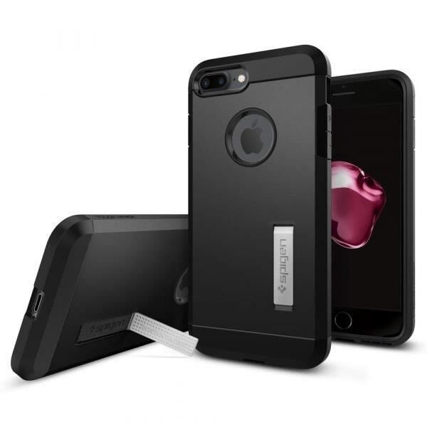 Spigen iPhone 7 Plus / 8 Plus ile Uyumlu Kılıf Tough Armor Black
