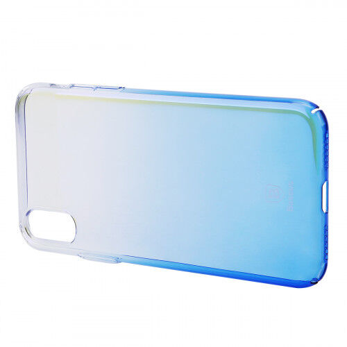 Baseus iPhone X ile Uyumlu Glaze Case Mavi