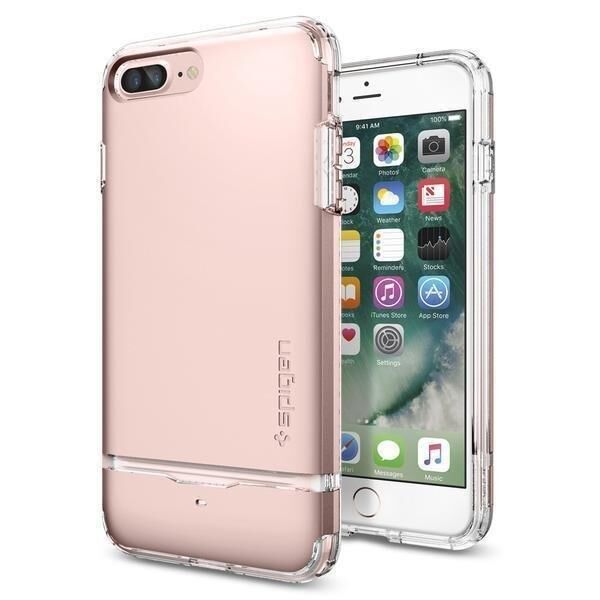 Spigen iPhone 7 Plus / 8 Plus ile Uyumlu Kılıf Flip Armor Rose Gold