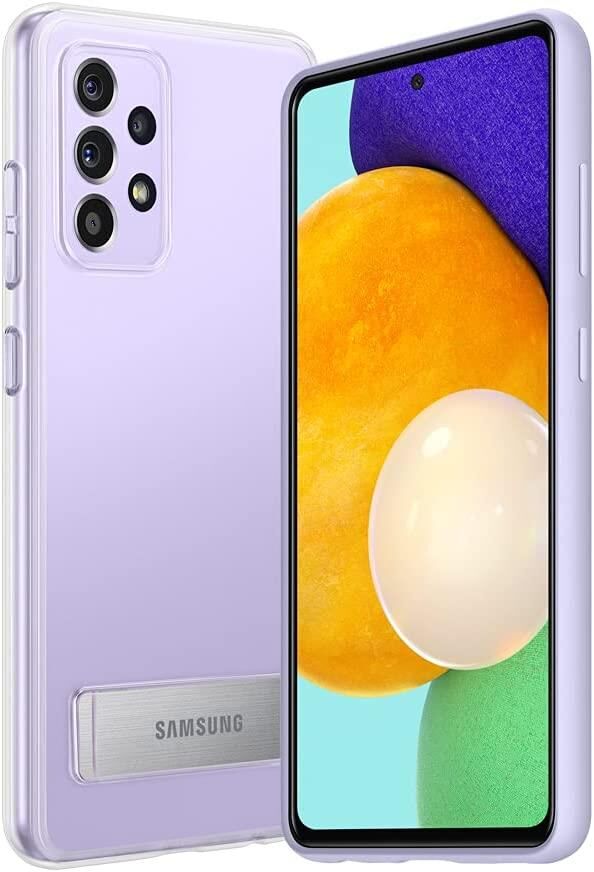 Galaxy A52 ile Uyumlu Clear Standing Kılıf Şefaf EF-JA525CTEGWW