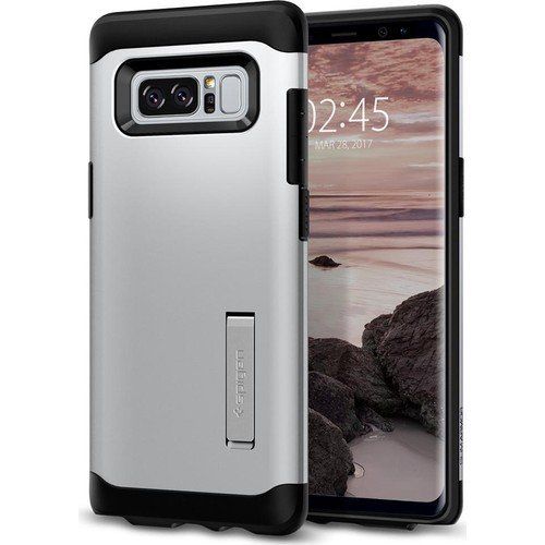 Spigen Galaxy Note 8 ile Uyumlu Kılıf Slim Armor Satin Silver