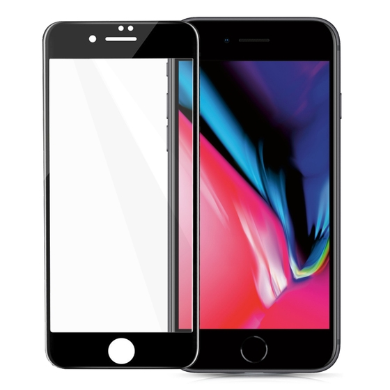 Blogy iPhone 8 / 7 ile Uyumlu Flexi 5D Ekran Koruyucu Black