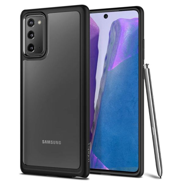 Spigen Galaxy Note 20 ile Uyumlu Kılıf Ultra Hybrid Black (Out)