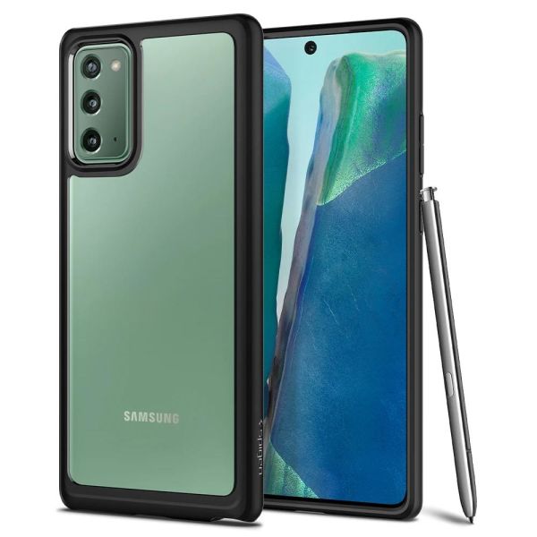 Spigen Galaxy Note 20 ile Uyumlu Kılıf Ultra Hybrid Black (Out)