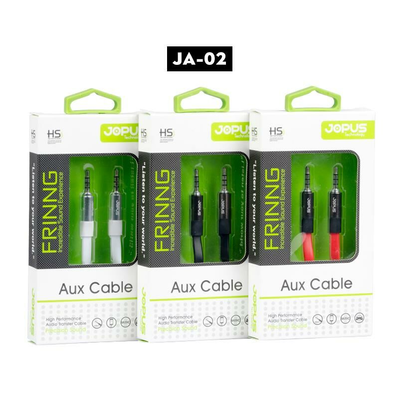 Jopus Frinng 3.5 mm-3.5 mm AUX Bağlantı Kablosu Siyah A Kalite JA-02