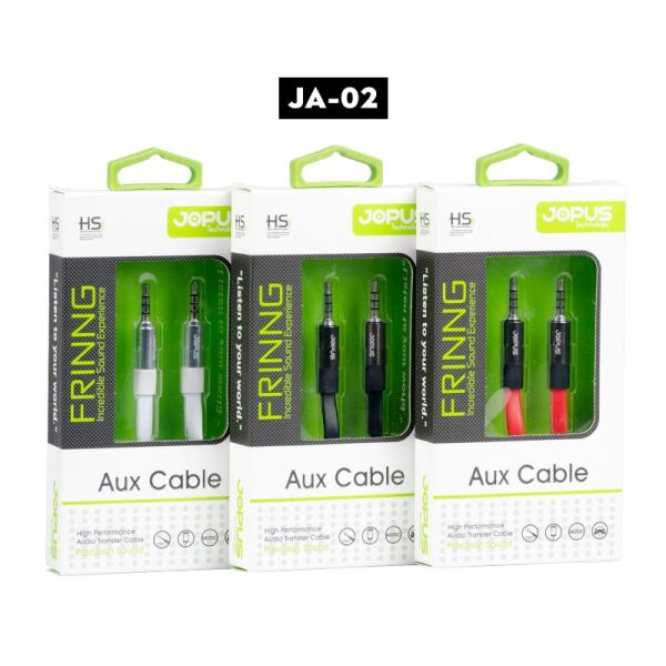 Jopus Frinng 3.5 mm-3.5 mm AUX Bağlantı Kablosu Siyah A Kalite JA-02