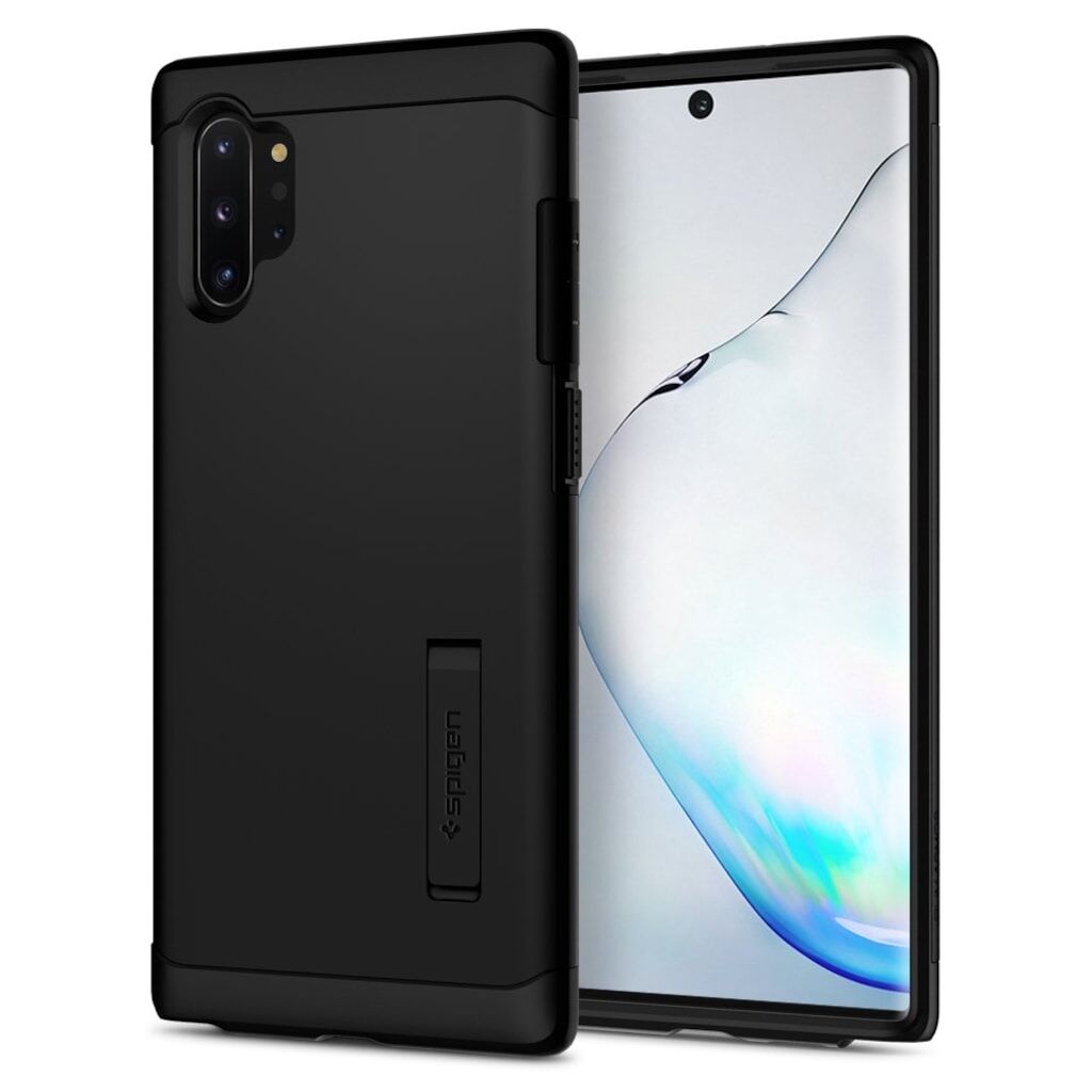 Spigen Galaxy Note 10 Plus ile Uyumlu Kılıf Slim Armor Black