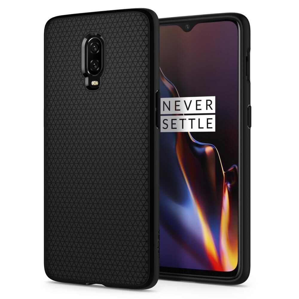 Spigen OnePlus 6T ile Uyumlu Kılıf Liquid Air Black