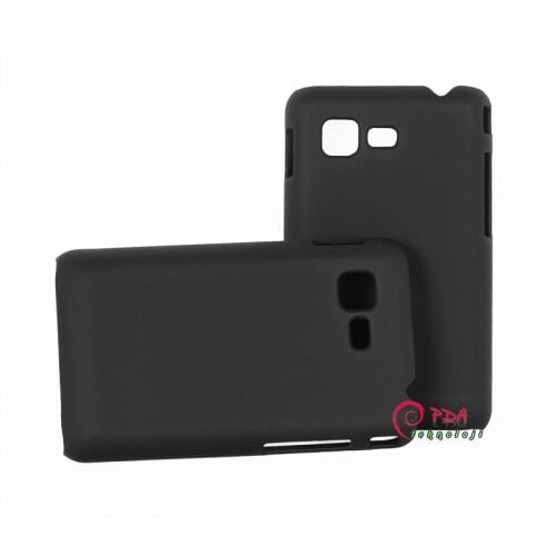 S5222 Star 3 Duos ile Uyumlu Sert Kauçuk Kılıf Yumuşak Dokulu Model Siyah Renk