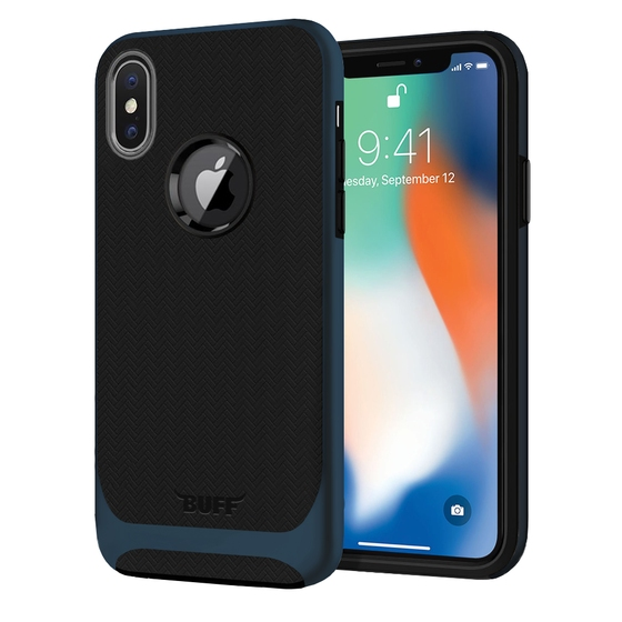 Buff iPhone X ile Uyumlu New Armor Kılıf Coral Blue