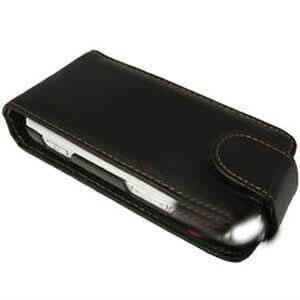 N97 ile Uyumlu Deri Kılıf (Dik Model) Siyah Renk