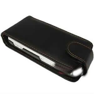 N97 ile Uyumlu Deri Kılıf (Dik Model) Siyah Renk