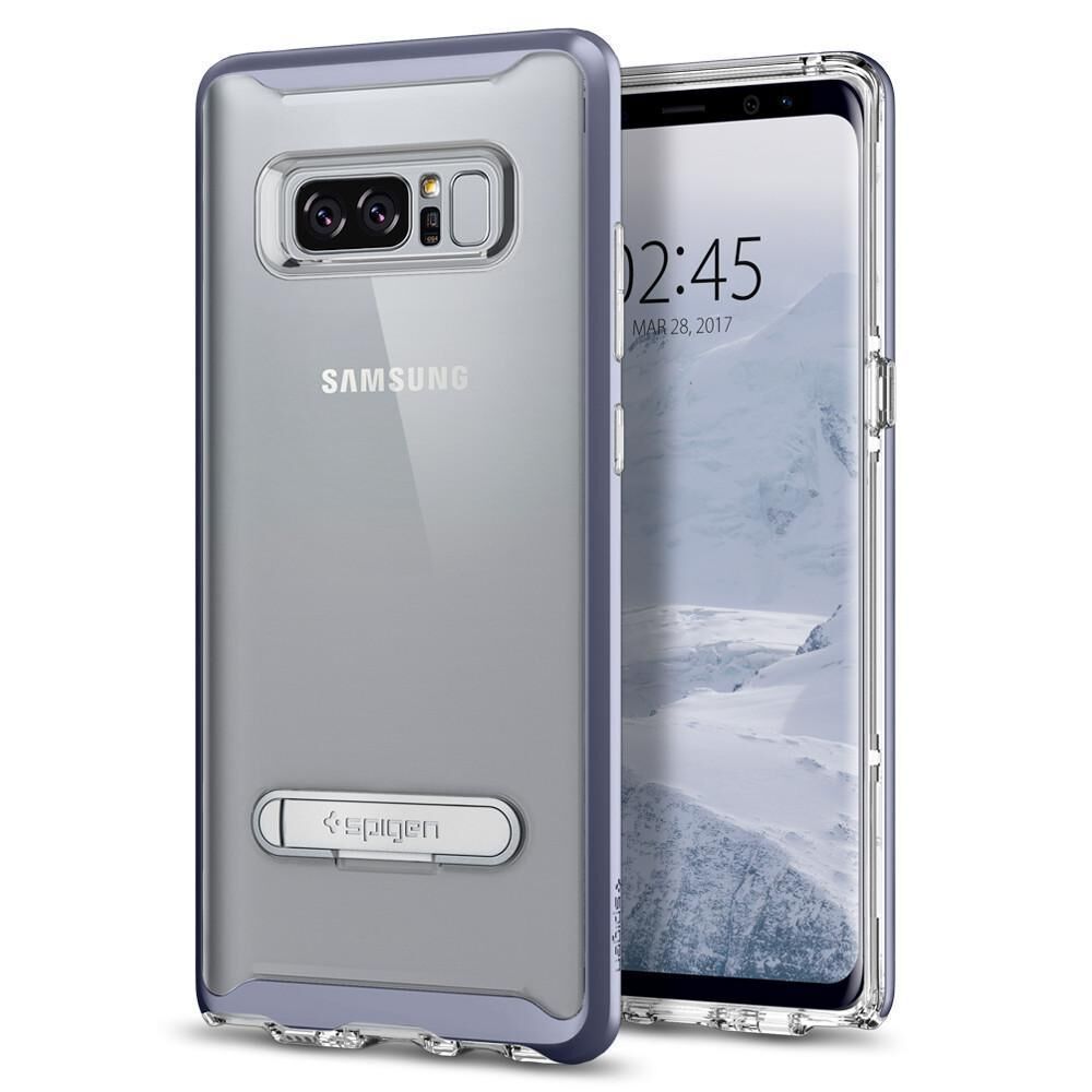 Spigen Galaxy Note 8 ile Uyumlu Kılıf Crystal Hybrid Orchid Gray