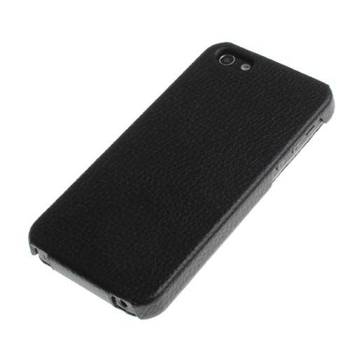 iPhone SE/5S/5 ile Uyumlu Deri Kılıf Dik Mıknatıssız Model Siyah Renk