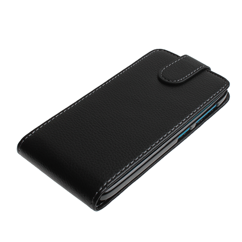 Discovery ile Uyumlu Dik Model Kapaklı Deri Kılıf Siyah