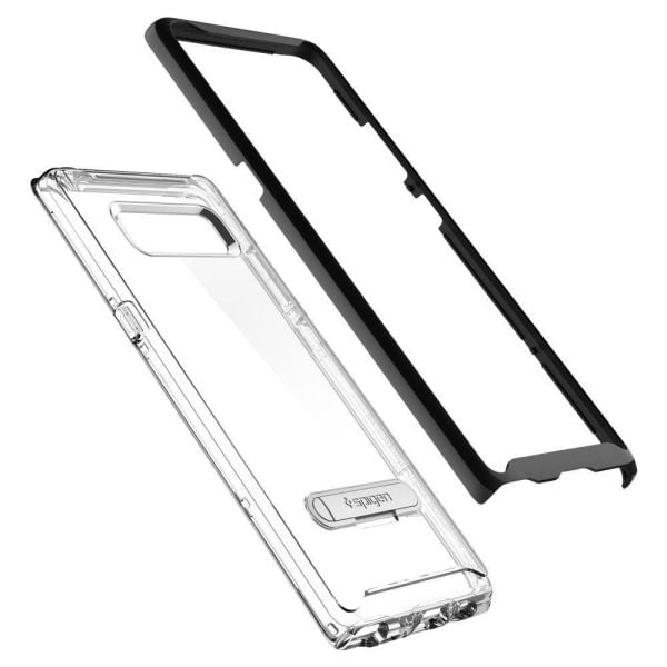 Spigen Galaxy Note 8 ile Uyumlu Kılıf Crystal Hybrid Black