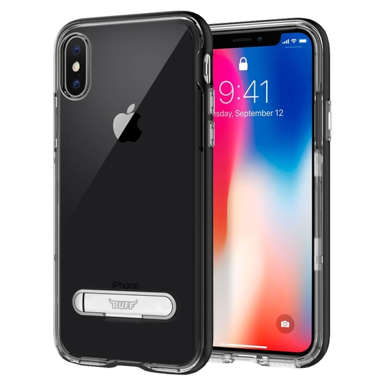 Buff iPhone X ile Uyumlu Air Bumper Kılıf Black