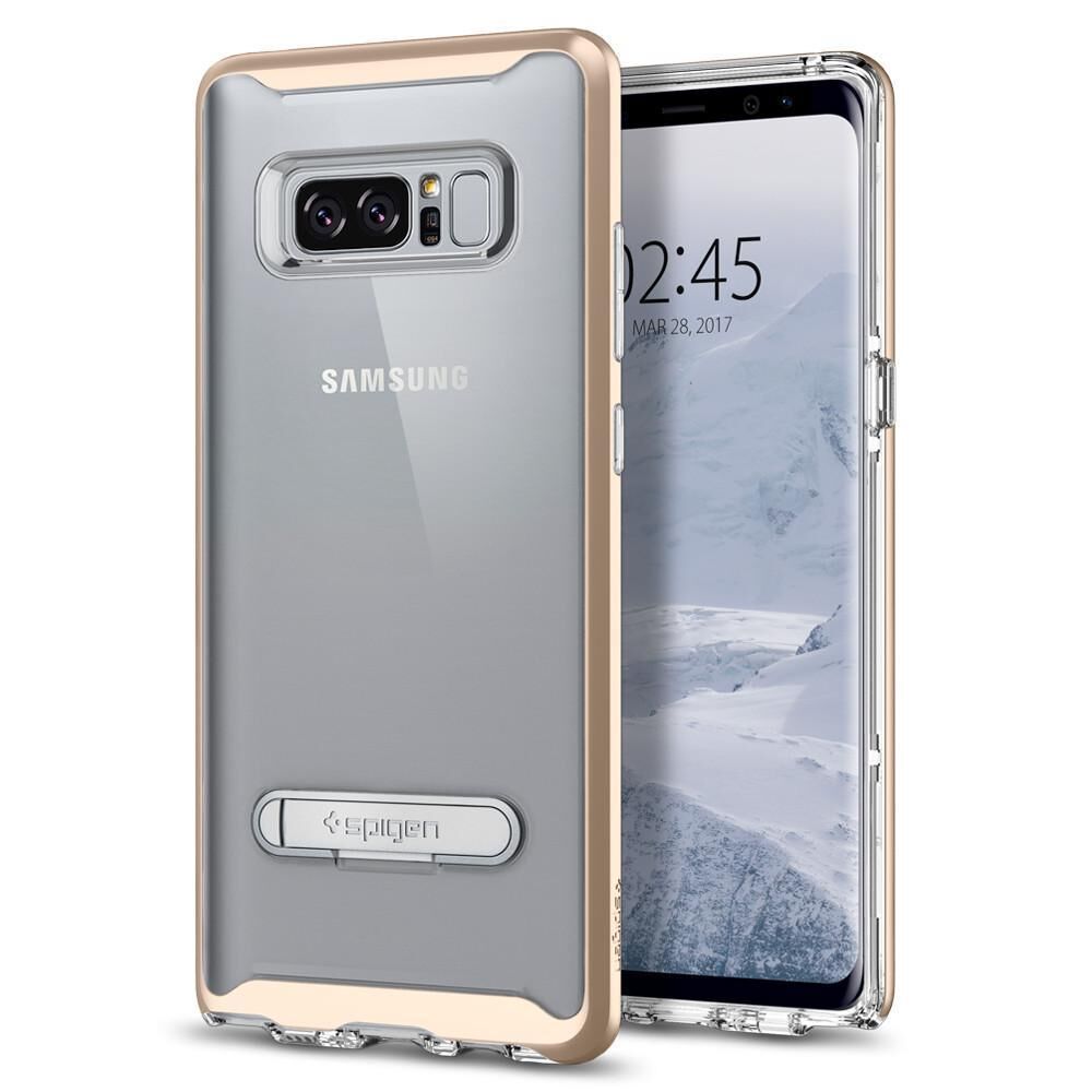 Spigen Galaxy Note 8 ile Uyumlu Kılıf Crystal Hybrid Champagne Gold