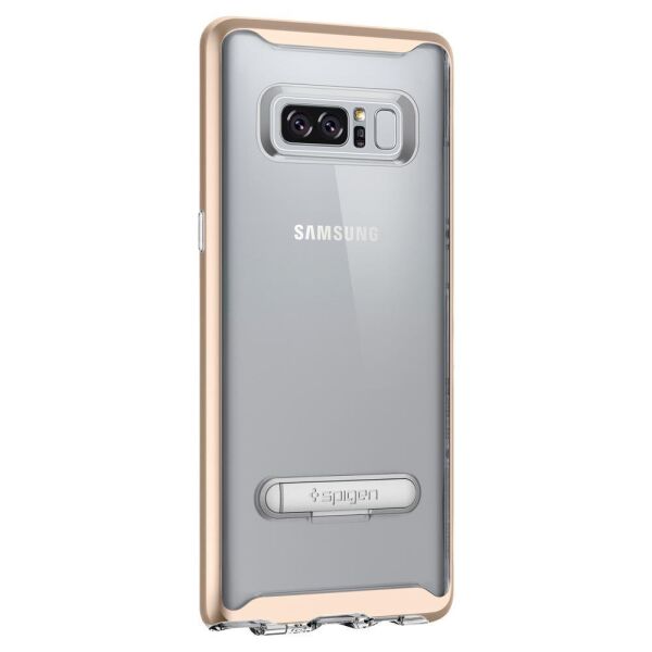 Spigen Galaxy Note 8 ile Uyumlu Kılıf Crystal Hybrid Champagne Gold
