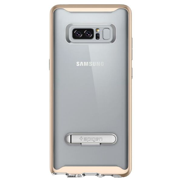 Spigen Galaxy Note 8 ile Uyumlu Kılıf Crystal Hybrid Champagne Gold