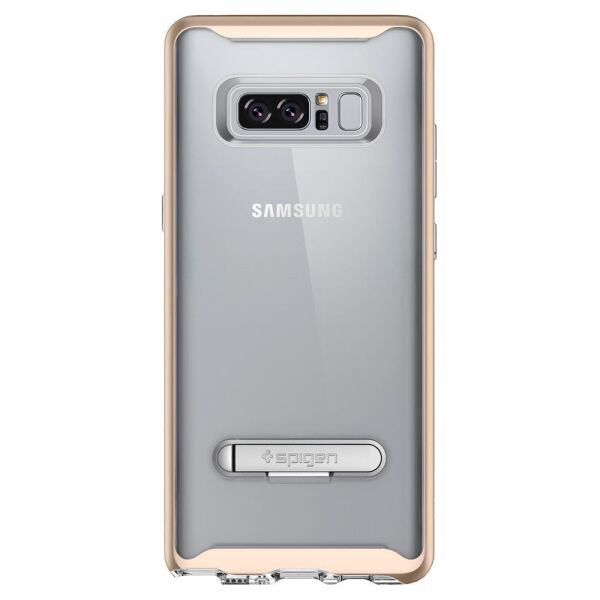 Spigen Galaxy Note 8 ile Uyumlu Kılıf Crystal Hybrid Champagne Gold