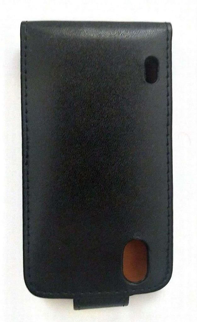 Optimus Black P970 ile Uyumlu Kapaklı Deri Kılıf Siyah