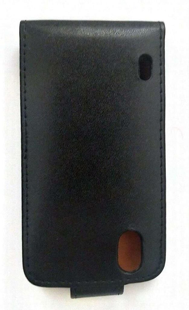 Optimus Black P970 ile Uyumlu Kapaklı Deri Kılıf Siyah