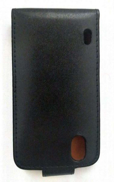 Optimus Black P970 ile Uyumlu Kapaklı Deri Kılıf Siyah