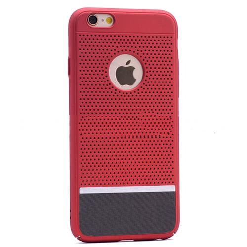 iPhone 7 Plus ile Uyumlu Otto Fileli  Rubber Sert Kılıf  Kırmızı