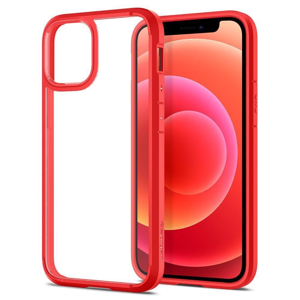 Spigen iPhone 12 Mini ile Uyumlu Kılıf Ultra Hybrid Red