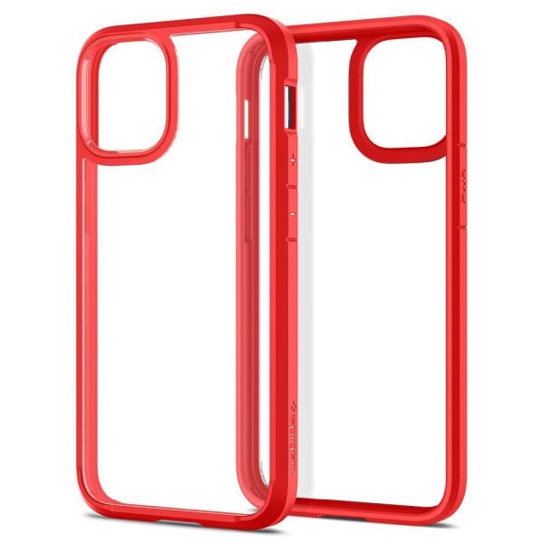 Spigen iPhone 12 Mini ile Uyumlu Kılıf Ultra Hybrid Red
