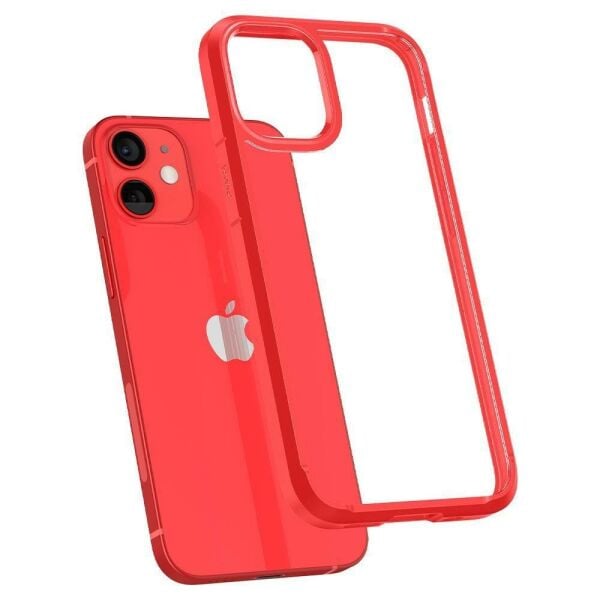 Spigen iPhone 12 Mini ile Uyumlu Kılıf Ultra Hybrid Red
