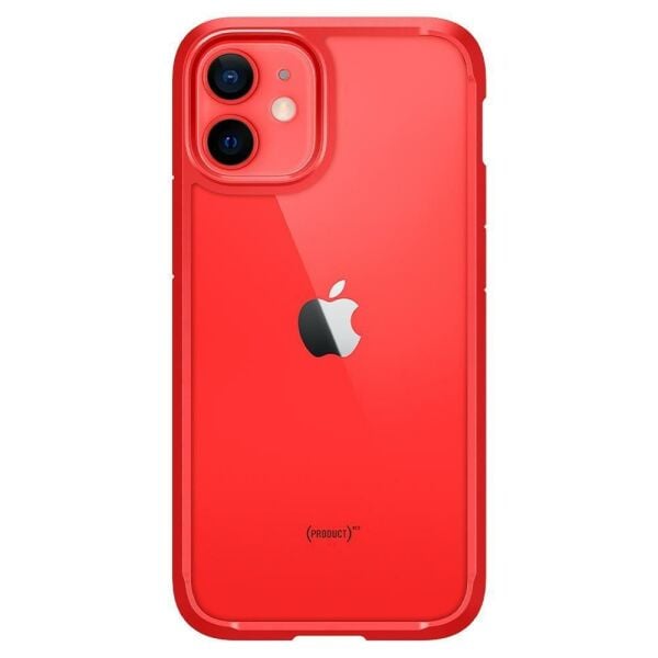 Spigen iPhone 12 Mini ile Uyumlu Kılıf Ultra Hybrid Red